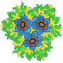 Daisy Purse Cording Embroidery Design