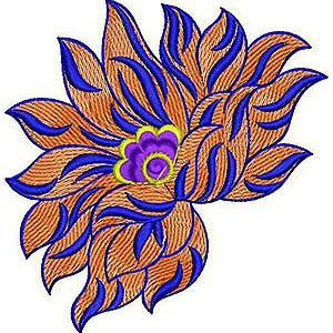 Kanchipuram Saree Applique Embroidery Design