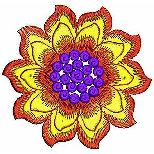 Georgette Gotta Patch Embroidery Design