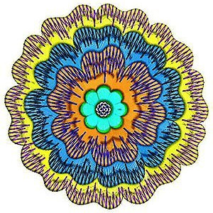 Fashion Lady Jeans Pocket Embroidery Design