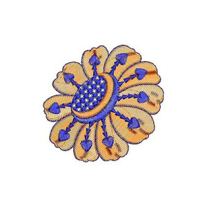 Strapless Dresses Embroidery Applique Design