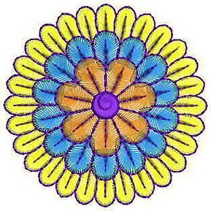 Libya Fashion Clothing Applique Embroidery Design