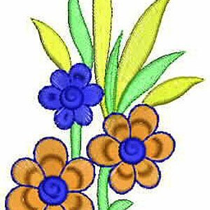 Afghani Clothing Beautiful Flora Motif Embroidery Design