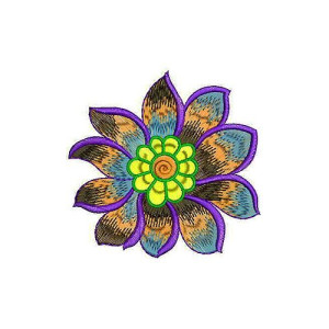  Spider Like Design Mongolia Fashion Embroidery Applique Design