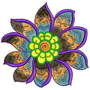  Spider Like Design Mongolia Fashion Embroidery Applique Design