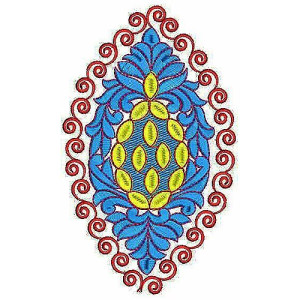 Fashion Clothing Bold Applique Embroidery Design