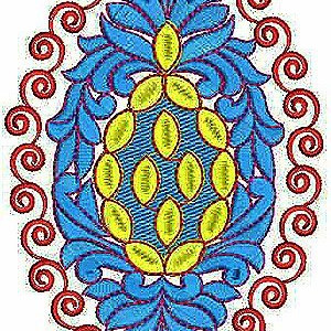 Fashion Clothing Bold Applique Embroidery Design
