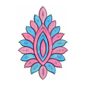 Colourful Floral Pattern Embroidery 4622