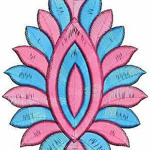 Colourful Floral Pattern Embroidery 4622