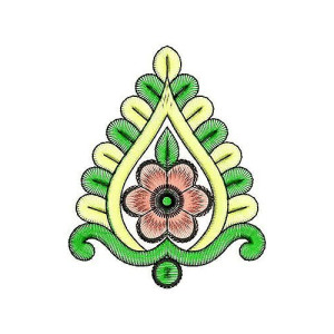 Leaf Shape Embroidery Design 4639