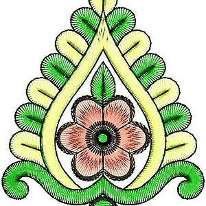 Leaf Shape Embroidery Design 4639