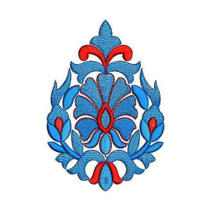 4665 Roses Wreath Embroidery Applique Design