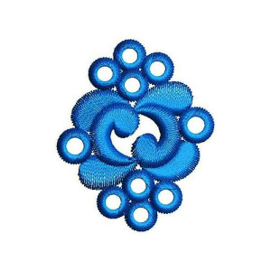 Southeast Asian Embroidery Applique Design