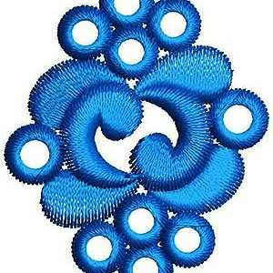 Southeast Asian Embroidery Applique Design