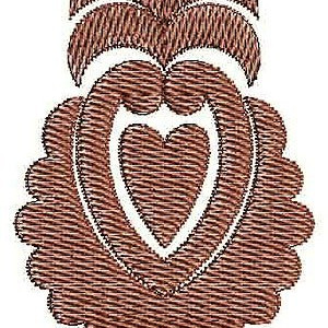 Love Heart Embroidery Applique Design