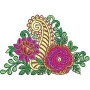 Algerian Dress Applique Embroidery Design