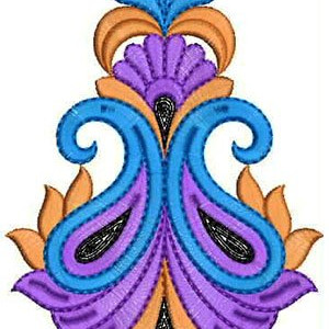 Fame Dress Embroidery Design