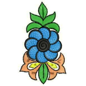 Swing Dress Applique Embroidery Design