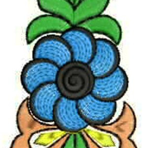 Swing Dress Applique Embroidery Design