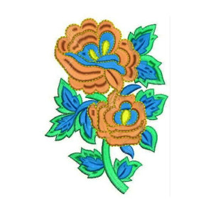 Chiffon Blouse Applique Embroidery Design