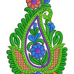 Mexican Hippie Embroidery Applique Design
