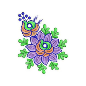 Baby Clothing Flower Applique Design