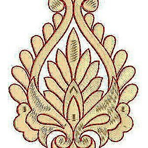 Tee Corner Embroidery Applique Design