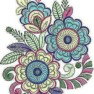 Beaded Shorts Applique Embroidery Design