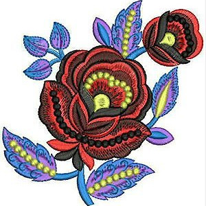 Tiny Flower Netting Applique Embroidery Design
