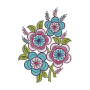 Layer Scarf Applique Embroidery Design