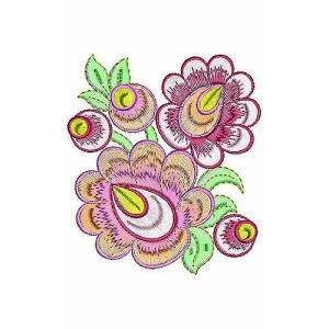 Bold Knit Corner Embroidery Applique Design