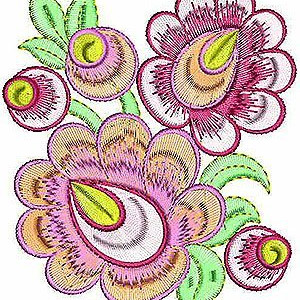 Bold Knit Corner Embroidery Applique Design