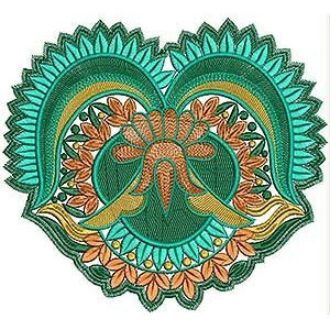 Warli Applique Embroidery Design