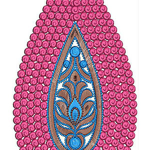 Pillow Cover Applique Embroidery Design
