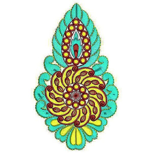 Bride Winter Boho Top Applique Embroidery Design