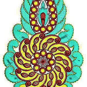 Bride Winter Boho Top Applique Embroidery Design