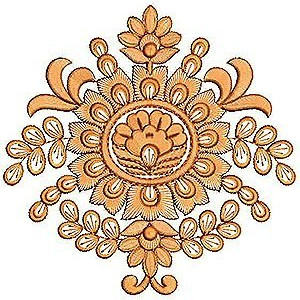 Headgear Clothing Applique Embroidery Design