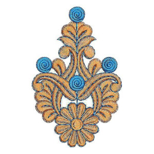 Rhinestone Applique Embroidery Design