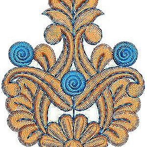 Rhinestone Applique Embroidery Design