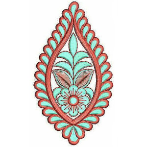 Bohemian Style Rhinestone Applique Embroidery Design