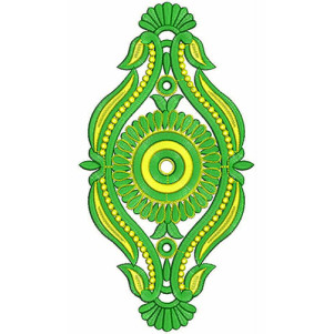 Eastern Wear Clothing Applique Embroidery Design