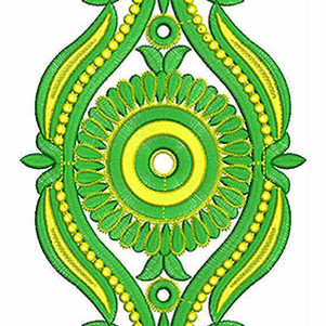Eastern Wear Clothing Applique Embroidery Design