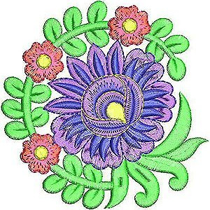 Tank Dress Applique Embroidery Design