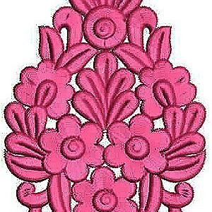 Fashion Tank Dress Applique Embroidery Design