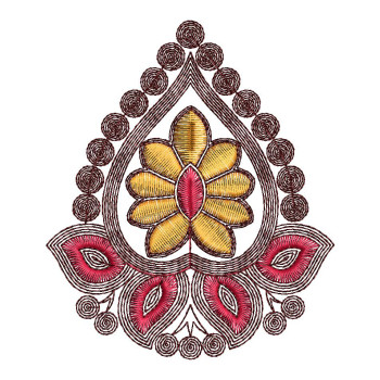 Applique Flower Quilt Embroidery Design