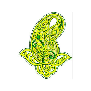 Autumn Leaf Flower Lace Embroidery Design