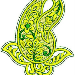 Autumn Leaf Flower Lace Embroidery Design