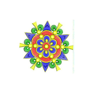 Anarkali Dresses Embroidery Applique Design