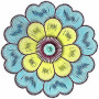 Mexican Embroidery Style Applique Design