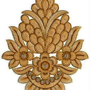 Flower Applique Embroidery Design